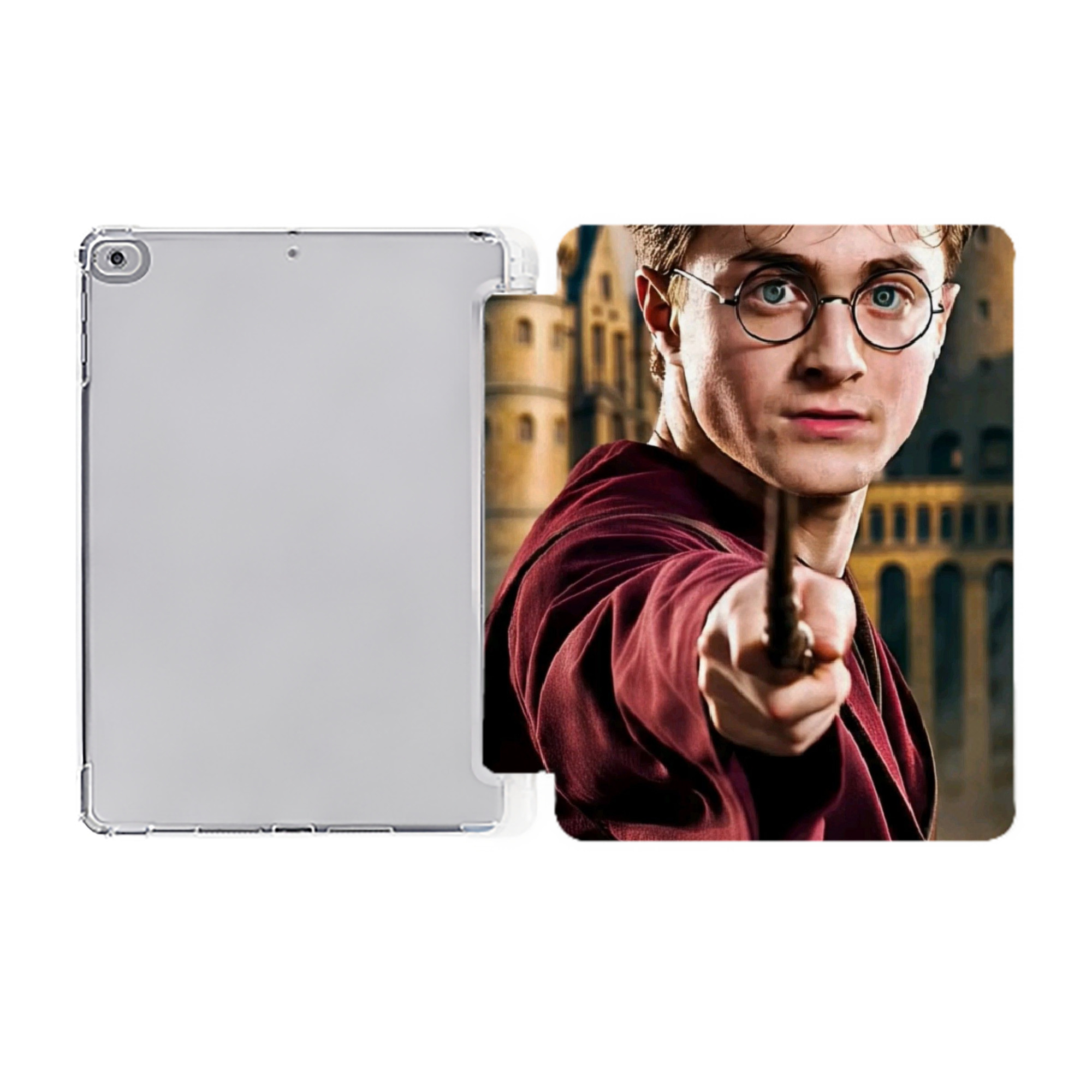 （画像用） Harry Potter ハリー・ポッターシリーズ IPad ケース ペン収納付き 三つ折りスタンド PUレザー×シリコン 対応機種9.5/10.5/10.9インチ